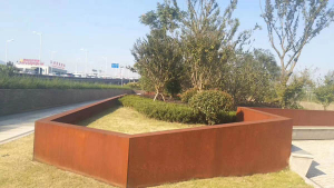 高港耐候钢挡土墙